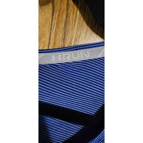 Under Armour heat gear royal blue/white striped long-sleeved tee - Picture 4 of 7